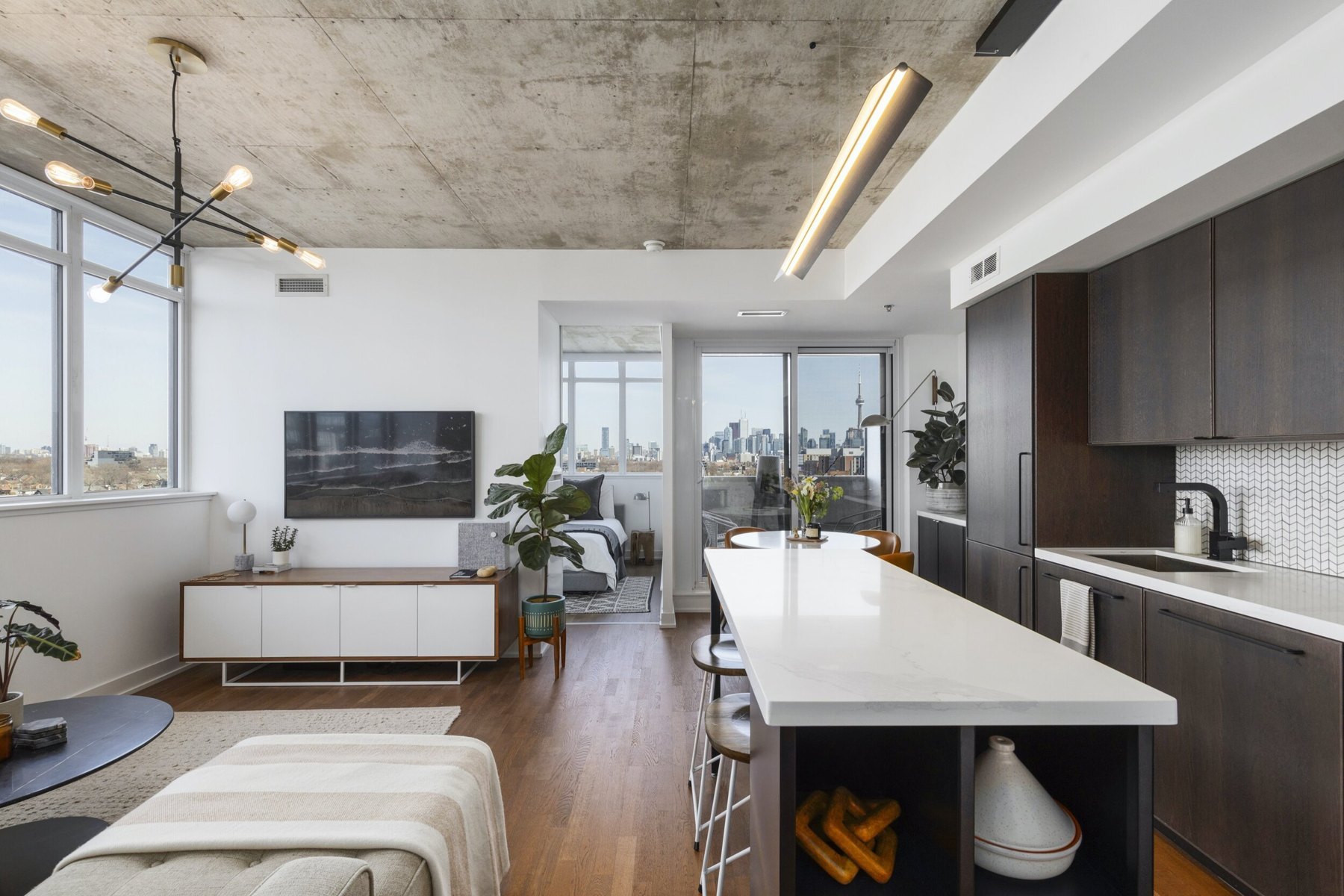 Open-plan loft interior